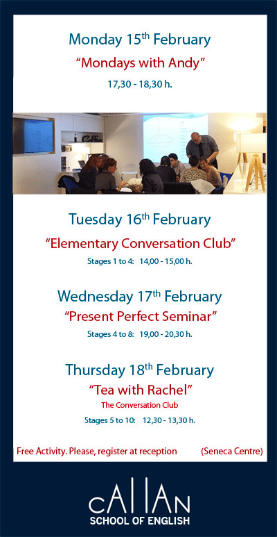 Weekly activities