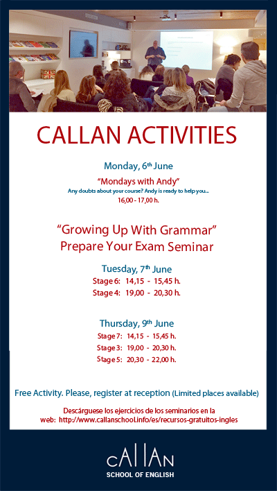 Weekly activities